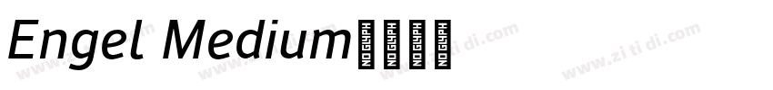 Engel Medium字体转换